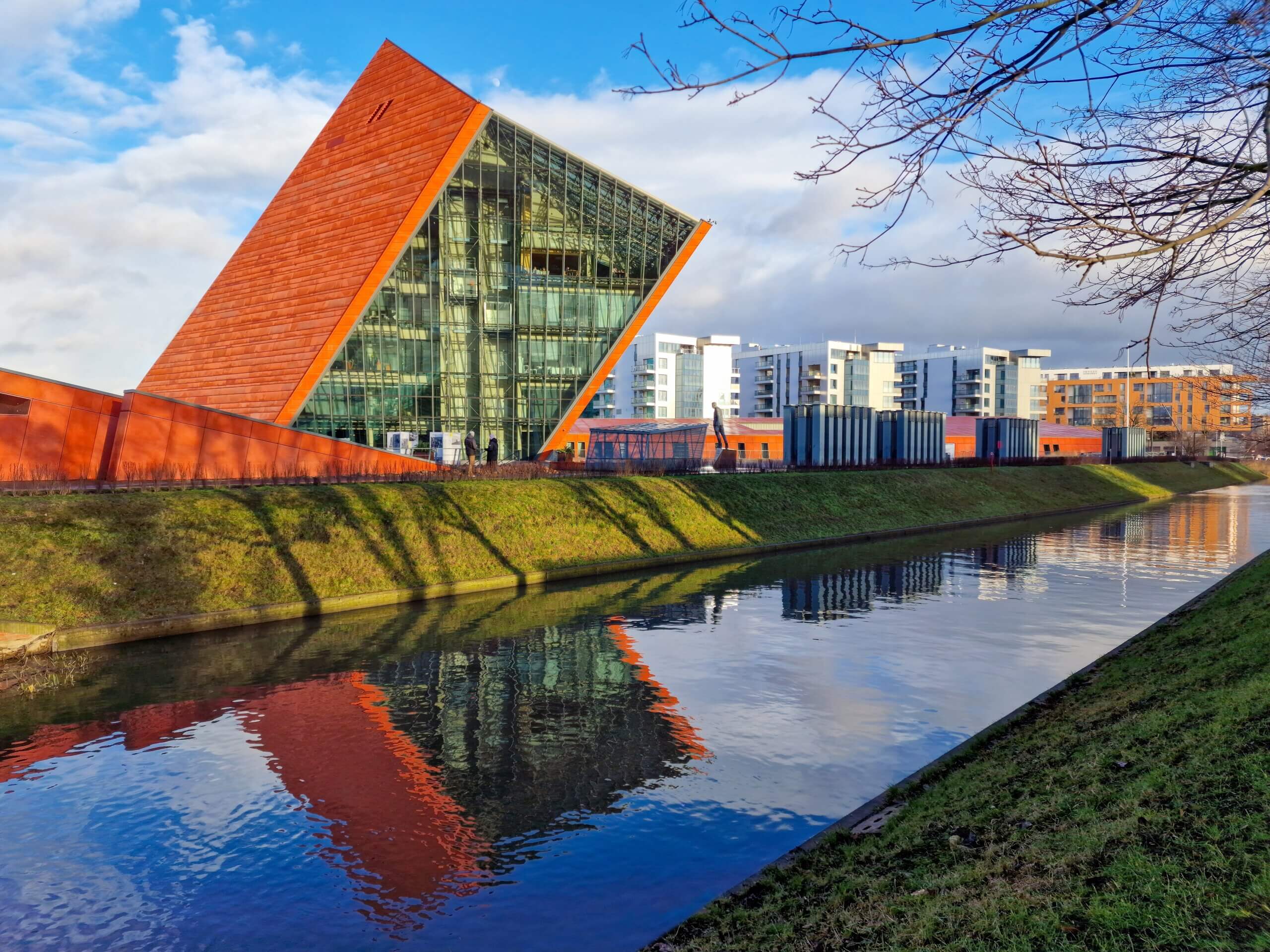 Udsigt til Anden Verdenskrig Musuem i Gdansk