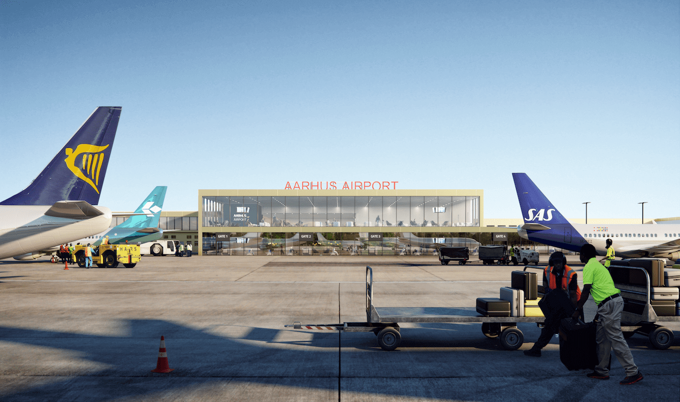 Aarhus Airport airside 2021