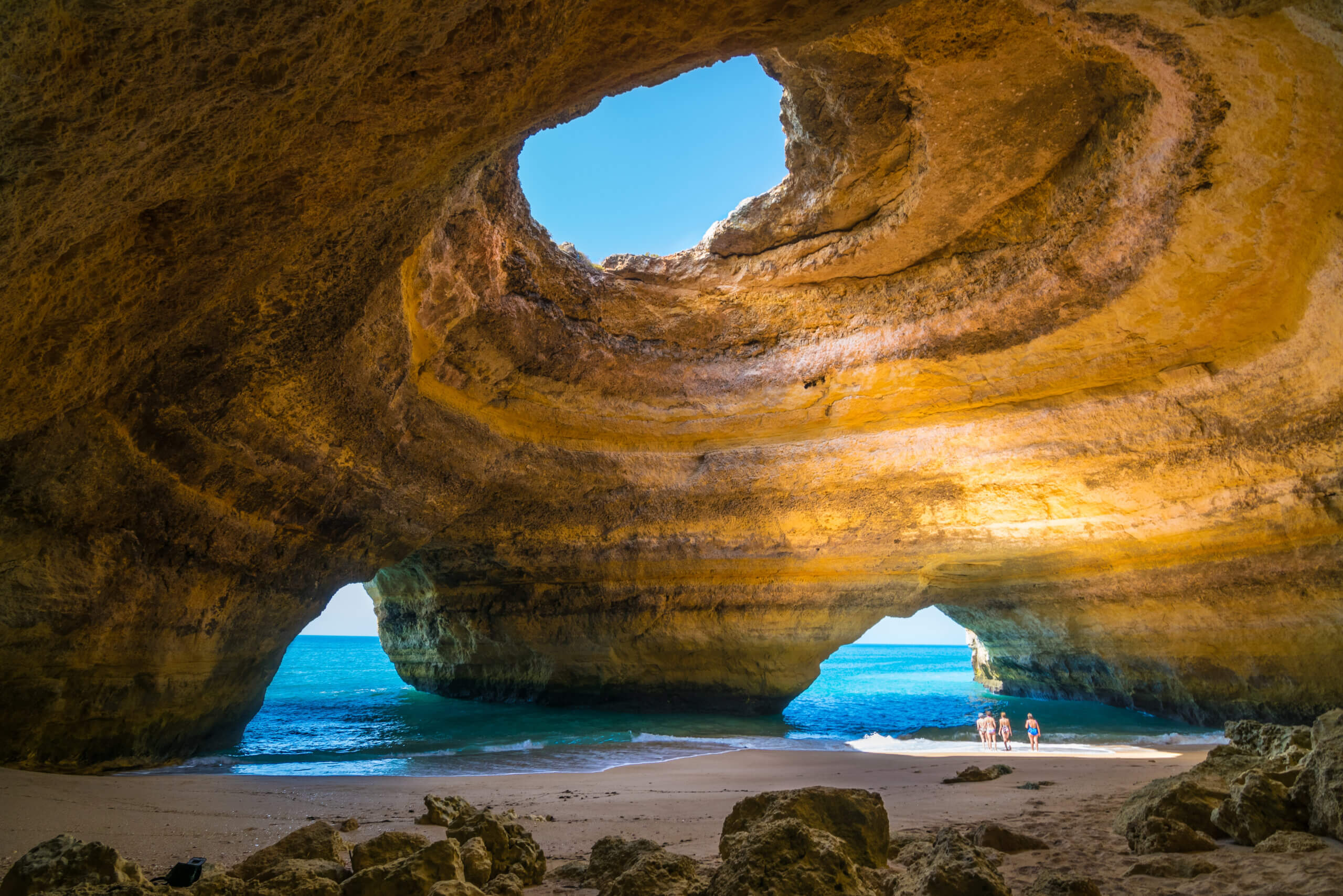 Benagil grotten ved Algarvekysten