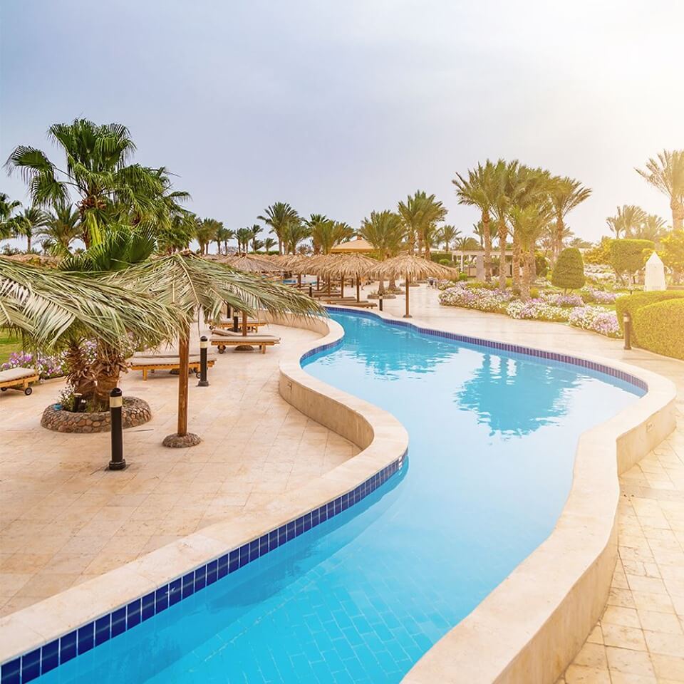 Pool at hotel in Hurghada