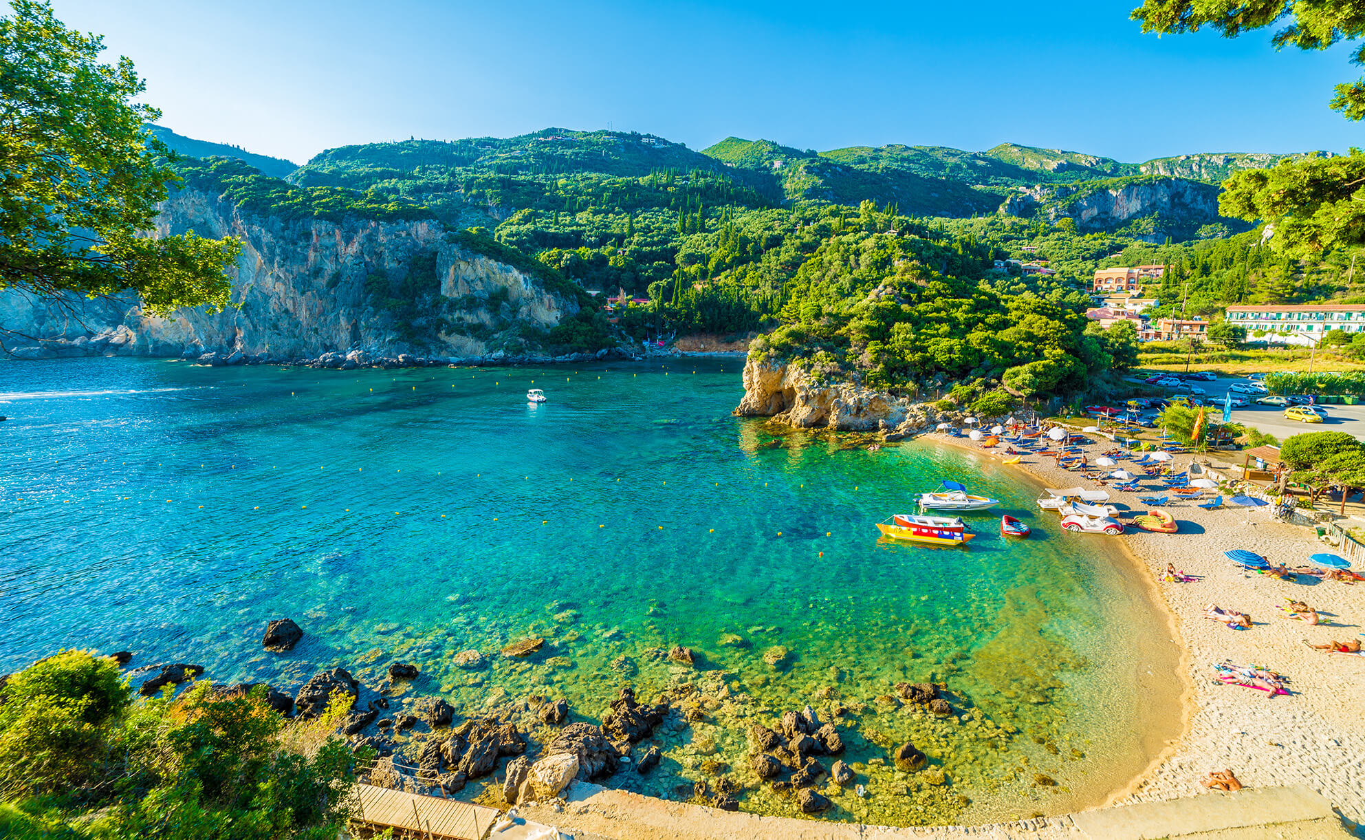 Strand på Korfu