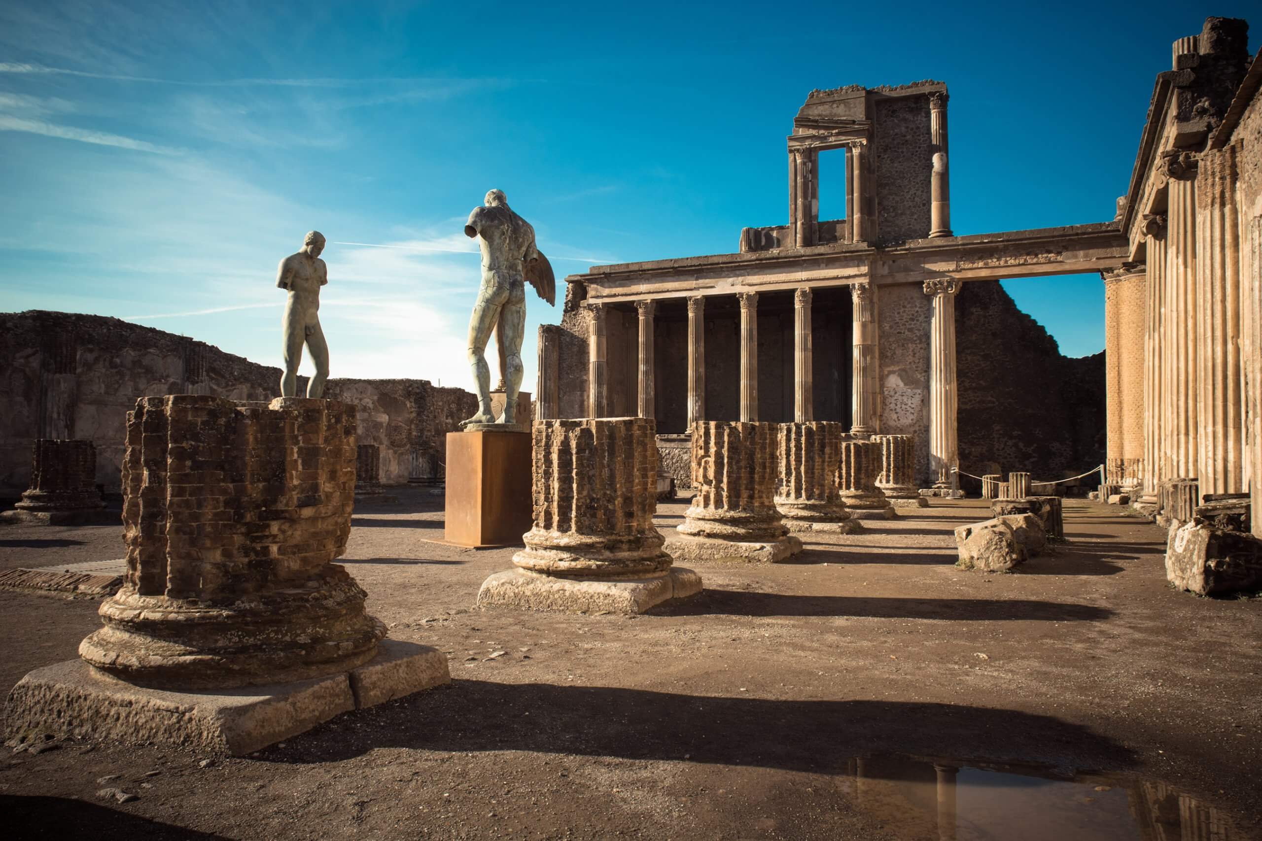 Ruiner ved Pompeji, Italien